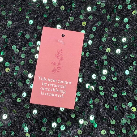NWT Ivy City Co Green Sequin Vivian Dress Size XL - Picture 8 of 16